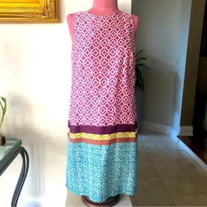 Ann Taylor linen sleeveless dress lined size 4